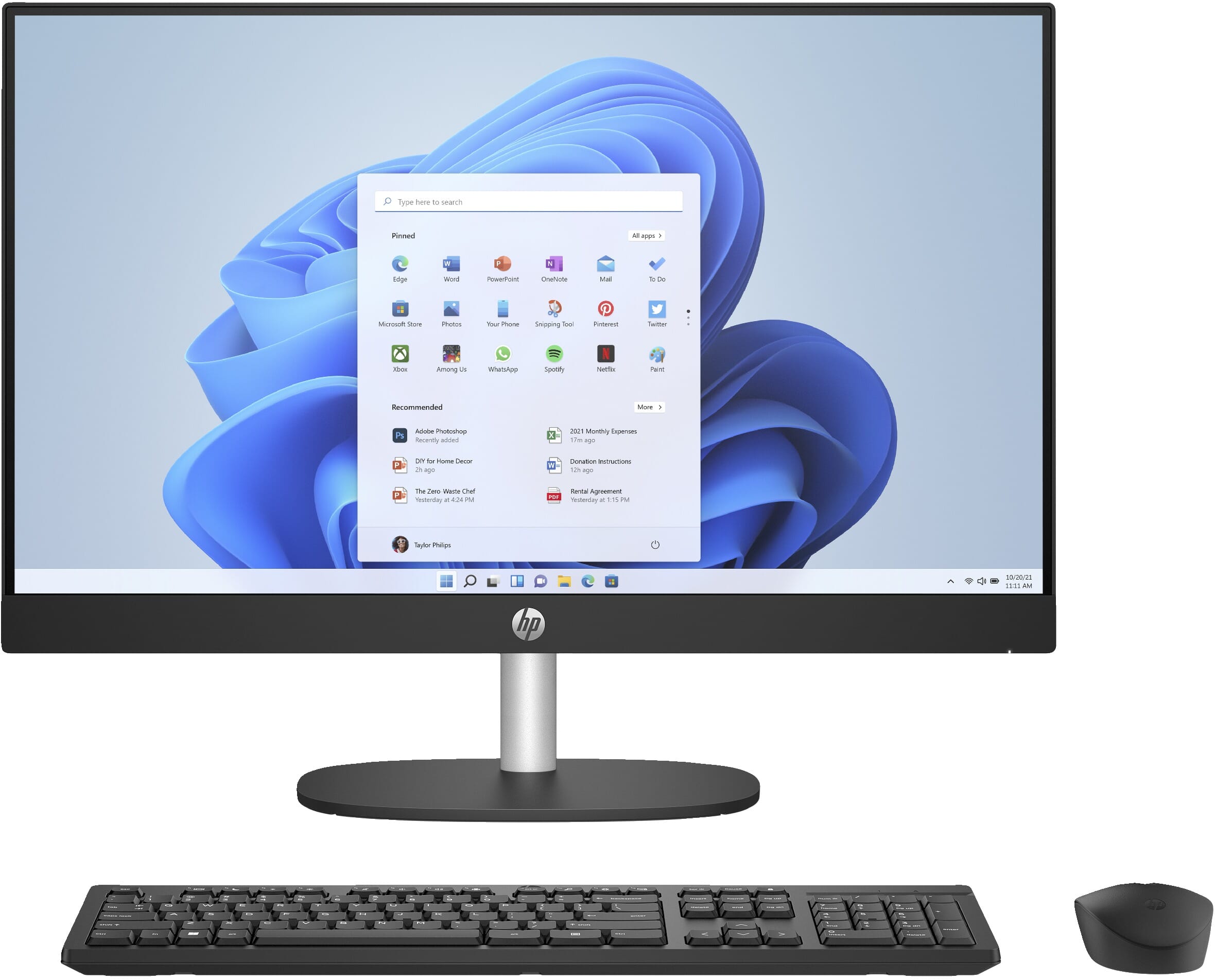 HP 24-cr0055nd All-in-one PC Zwart