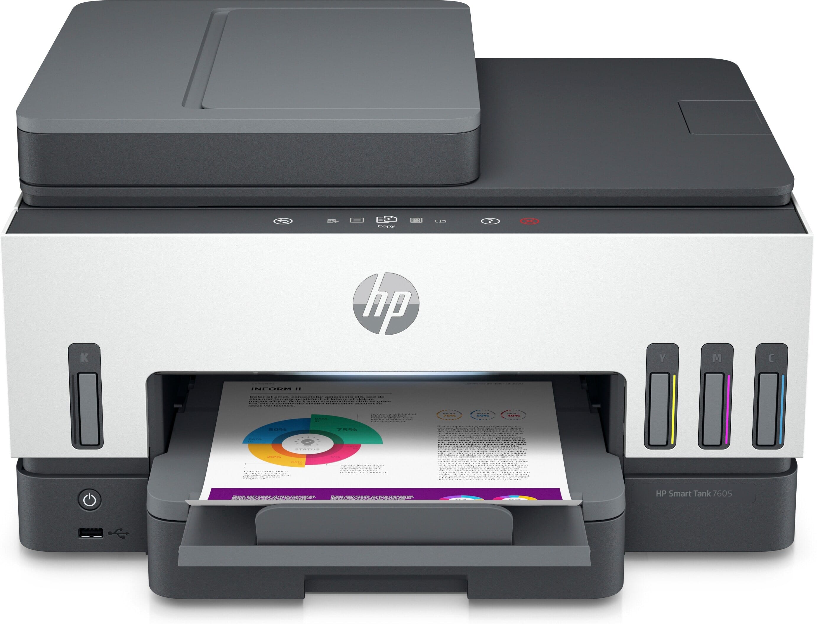 HP Smart Tank 7605 All-in-one inkjet printer Grijs