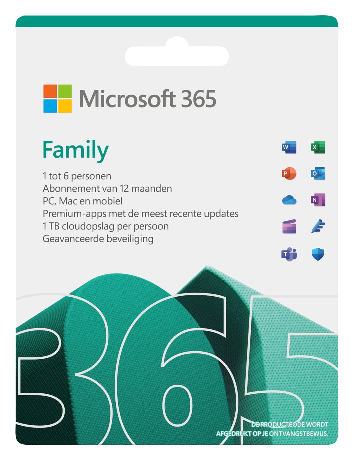 Microsoft 365 Family (12 maanden/6 apparaten) Digitale licentie Software