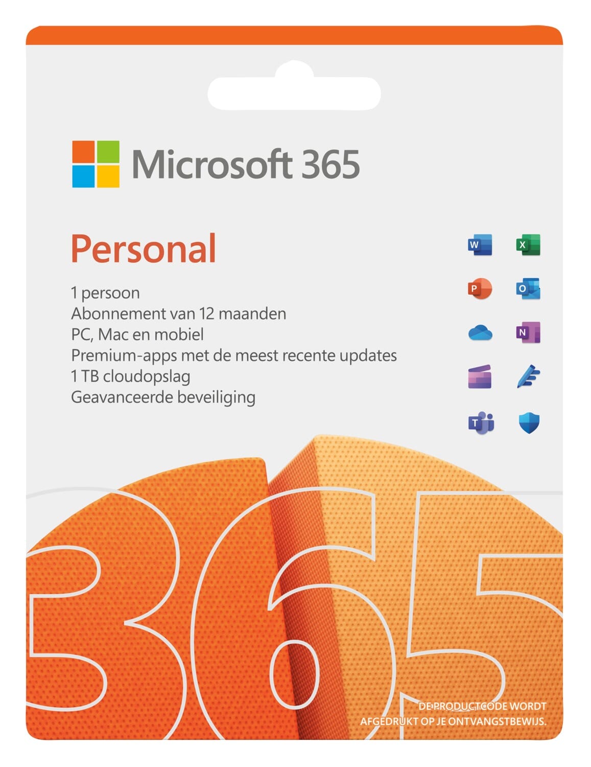Microsoft 365 Personal (12 maanden/1 apparaat) Digitale licentie Software