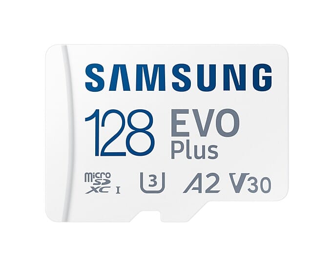 Samsung EVO Plus microSD Card (2021) 128GB Micro SD-kaart Wit