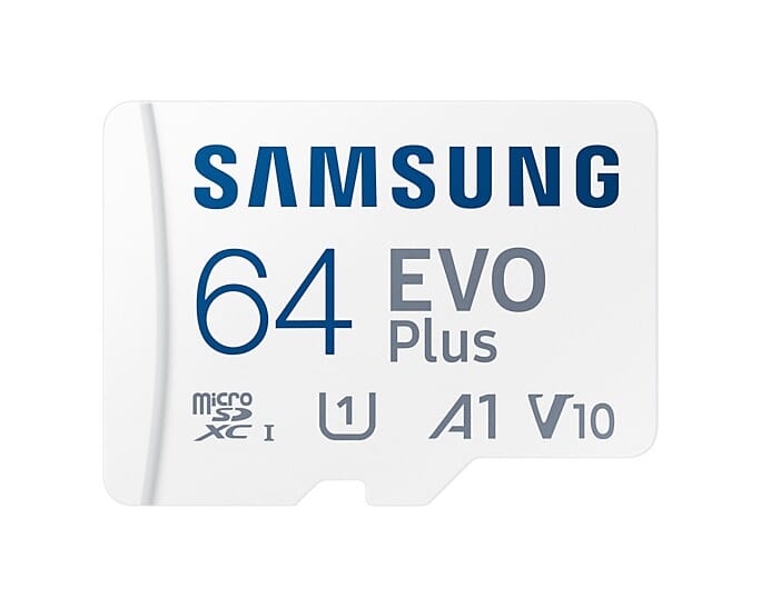 Samsung EVO Plus microSD Card (2021) 64GB Micro SD-kaart Wit