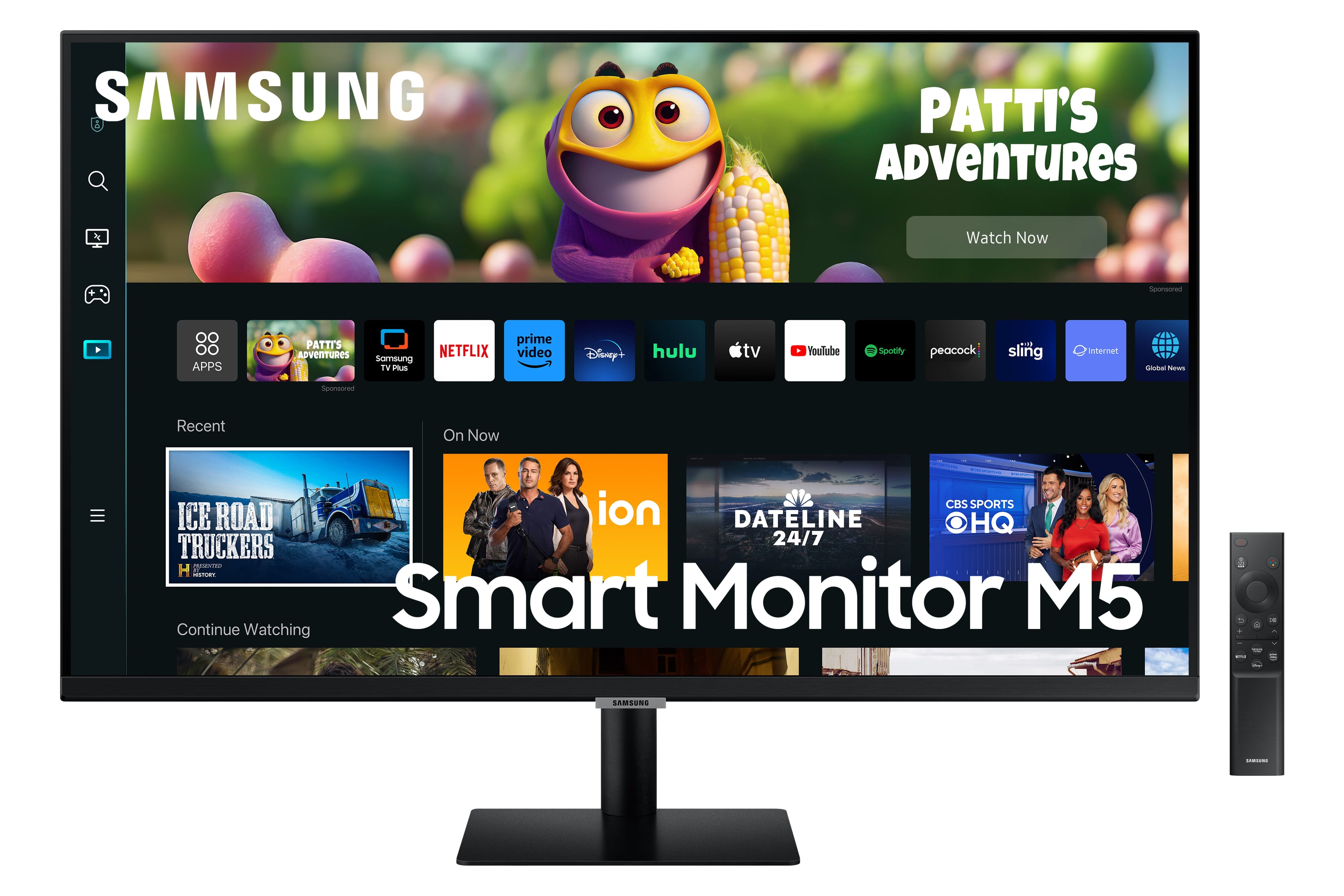 Samsung Smart Monitor M5 LS27CM500EUXEN Monitor Zwart