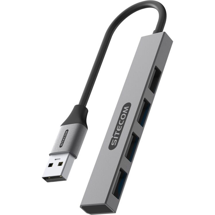 Sitecom USB-A naar 4x USB-A Nano Hub usb-hub